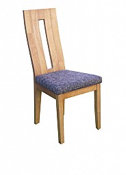 Masivní elegantní jídelní židle NELA s čalouněným sedákem buk