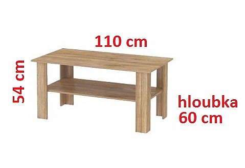 Konferenční stůl ALVARO dub frufl
