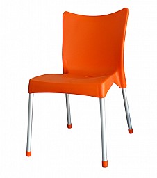 Zahradní plastová židle VITA AL/PP Oranžová
