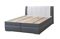 Zvýšená manželská postel BIBIANA 2 180x200 cm vč. roštu a ÚP 