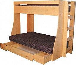 Patrová postel PAT 4 vč. roštu, matrace a ÚP Bříza