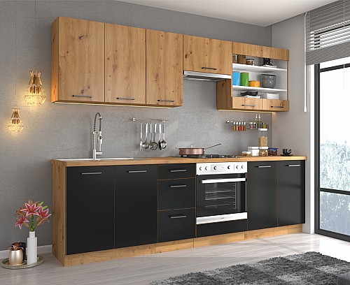 Kuchyně a kuchyňské linky | designové, perfektní  MODENA 1 kuchyňská linka 260cm