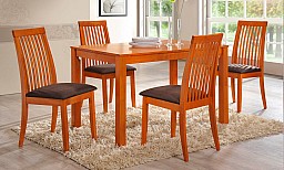 Jídelní stůl ERIK + židle ZORA 1+4 Třešeň