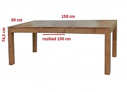 Jídelní set BRUNO stůl + NELA židle 4ks 