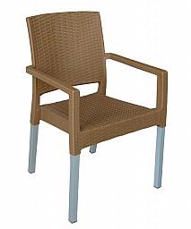 Luxusní židle v imitaci ratanu RATAN LUX  okrová