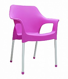 Plastová zahradní židle URBAN AL/PP Růžová