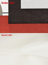 Postel KORIDA 4 140x200 cm vč. roštu, matrace a ÚP Ekokůže bílá / Otawa 1A
