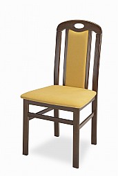 Jídelní židle Laila  tm.oř/žlutá 128