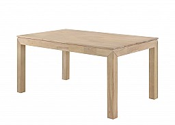 Jídelní stůl MORIS + LAURA židle 4ks dub bělený / látka SH21