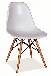 Jídelní židle FRAY SF-100 bílá/buk