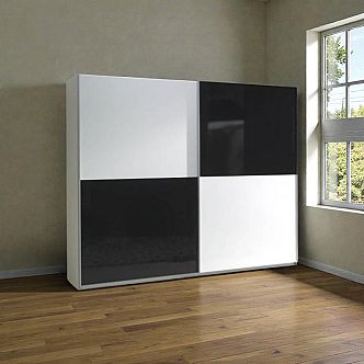 Skříň LUXOR 4 2D šatní, 244cm