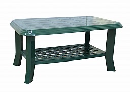Menší stabilní zahradní stůl CLUB PP 44x55x90 Tmavě zelená