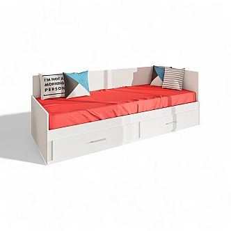 Postel MARKO (R) 90cm, s roštem a s úložným prostorem - lamino 16 mm