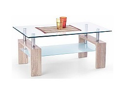 Konferenční stolek INTRO dub Sonoma / sklo