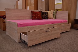 Rozkládací postel s přistýlkou MARKO 90x200 cm včetně roštu 