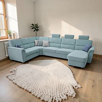 Sedací souprava SAMANTA LUX B2U-VROH-3SRHM-DU+3x záhlavník