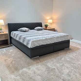 Postel SABA 2 160cm, s roštem a s úložným prostorem 