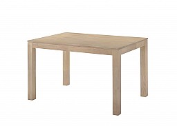 Jídelní set stůl VAŠEK + VANDA židle 4ks dub bělený / látka zelená green
