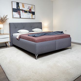 Postel MARTA 2 180cm, s roštem a s úložným prostorem + plynové vzpěry