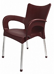Moderní funkční plastová židle DOLCE AL/PP Bordó