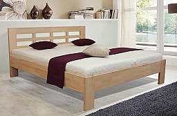 Masivní manželská postel VANESA 2 180x200 cm vč. roštu a ÚP buk