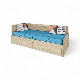 Postel MARKO (R) 90cm, s roštem a s úložným prostorem - lamino 16 mm