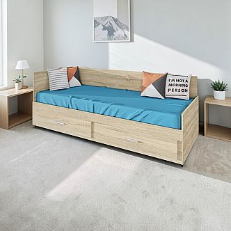 Postel MARKO (R) 90cm, s roštem a s úložným prostorem - lamino 16 mm