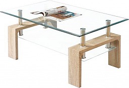 Konferenční stolek INTRO přírodní buk / sklo