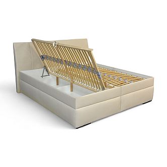 Postel MINETA PLUS 2 160cm, s roštem a s úložným prostorem