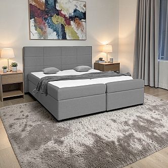 Postel RAENA 4M 180cm, s matracemi, s roštem a s úložným prostorem