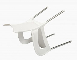 Moderní funkční plastová židle DOLCE AL/PP Bílá