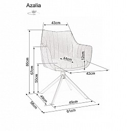 Židle AZALIA - otáčivá 