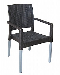 Luxusní židle v imitaci ratanu RATAN LUX  wenge