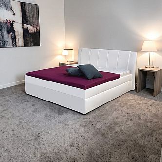 Postel BIBIANA 2  PV 140cm, s roštem a s úložným prostorem