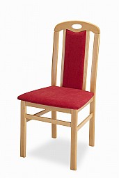 Jídelní židle Laila  olše/červená