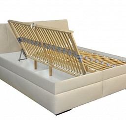 Zvýšená manželská postel BIBIANA 2 180x200 cm vč. roštu a ÚP 