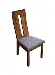 Jídelní stůl OSKAR + NELA židle 1+4 ořech/ látka SH21